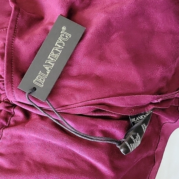 NWT (BLANKNYC) Faux Suede Drape Jacket-Amethyst - Picture 8 of 9